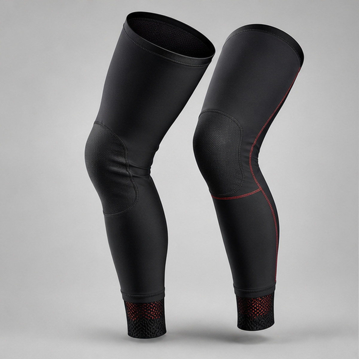 Thermal cycling knee warmers product visualization