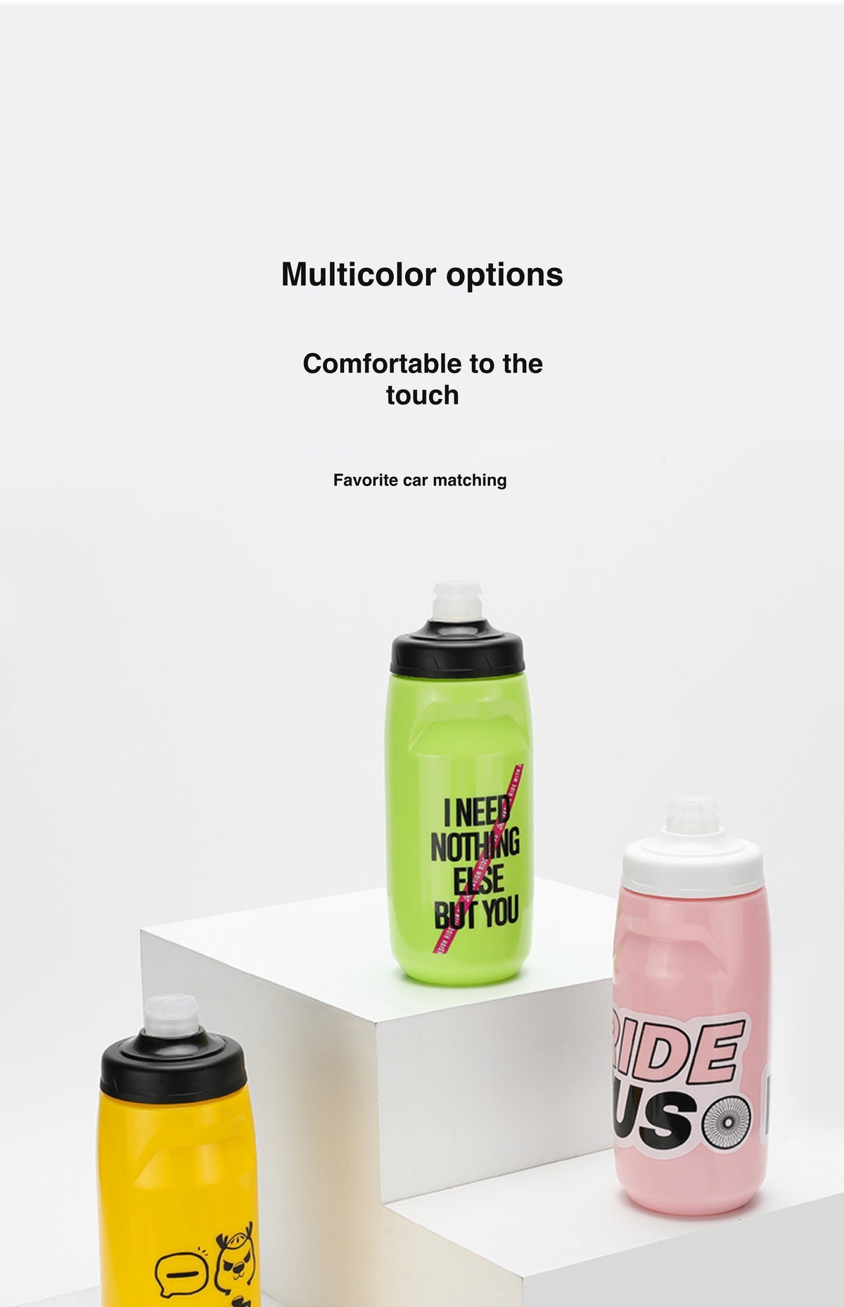 620 mL Dust-Cover Cycling Water Bottle with Detachable Spout — product story image 25 of 29