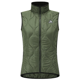 Women's Aerogel-Insulated Road Cycling Vest with Fleece Collar — thumbnail 2 of 30