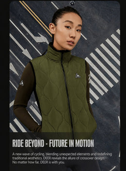 Women's Aerogel-Insulated Road Cycling Vest with Fleece Collar — thumbnail 13 of 30