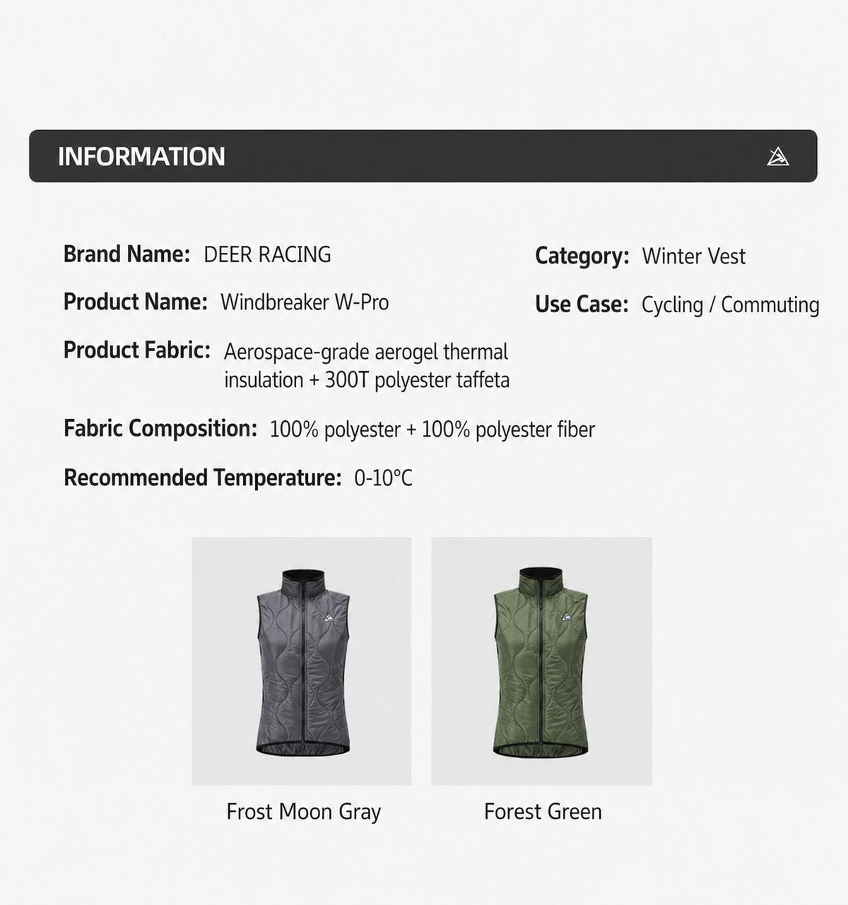 Women's Aerogel-Insulated Road Cycling Vest with Fleece Collar — product story image 18 of 30
