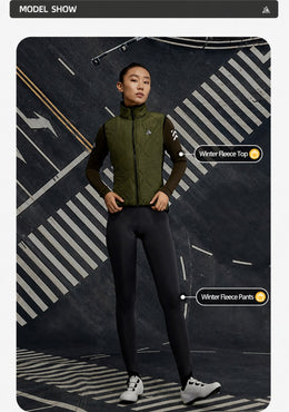Women's Aerogel-Insulated Road Cycling Vest with Fleece Collar — thumbnail 22 of 30