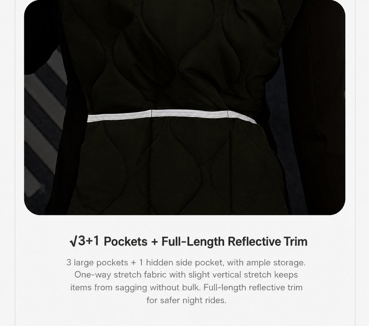 Women's Aerogel-Insulated Road Cycling Vest with Fleece Collar — product story image 27 of 30