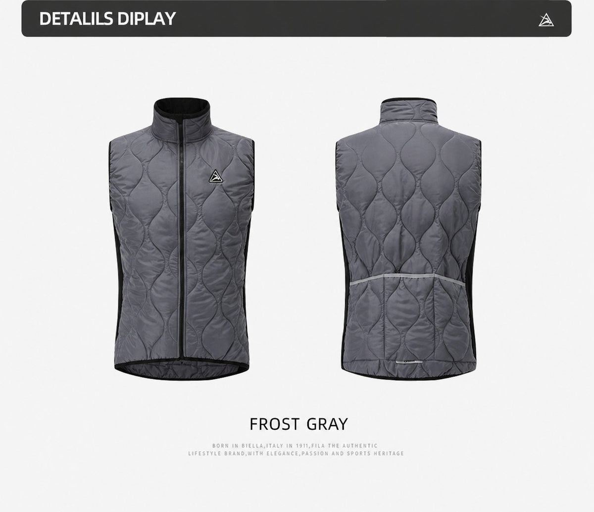 Women's Aerogel-Insulated Road Cycling Vest with Fleece Collar — product story image 29 of 30
