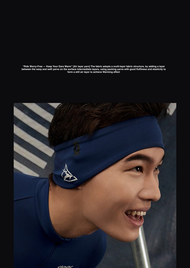 Thermal Ear-Warming Cycling Headband with Eyewear Port — product story image 18 of 22