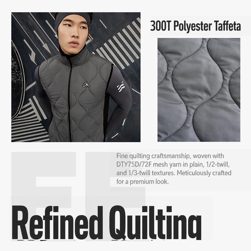 Men's Aerogel-Insulated Road Cycling Vest with Fleece Collar — product story image 03 of 29