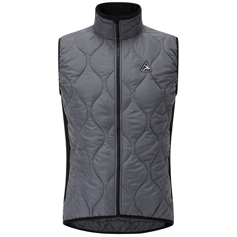 Men's Aerogel-Insulated Road Cycling Vest with Fleece Collar — product story image 05 of 29