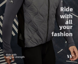 Men's Aerogel-Insulated Road Cycling Vest with Fleece Collar — thumbnail 9 of 29
