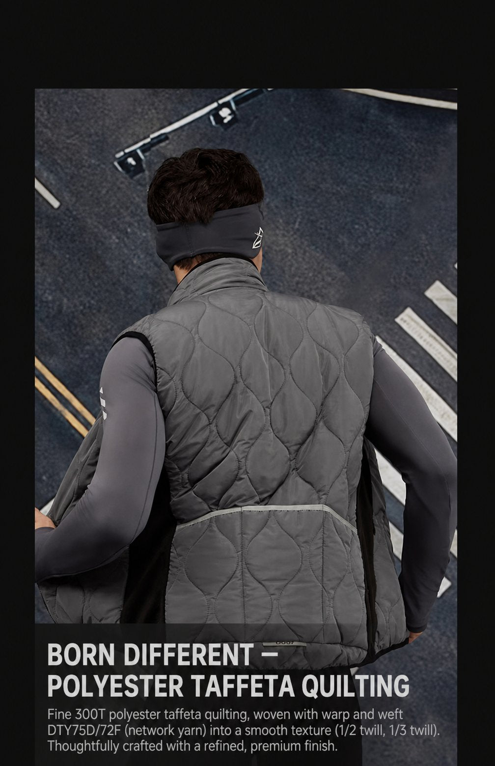 Men's Aerogel-Insulated Road Cycling Vest with Fleece Collar — product story image 15 of 29