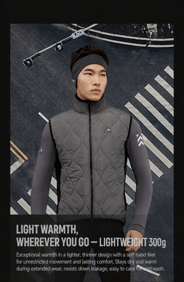 Men's Aerogel-Insulated Road Cycling Vest with Fleece Collar — thumbnail 17 of 29