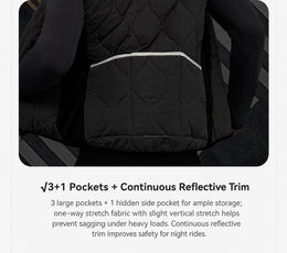 Men's Aerogel-Insulated Road Cycling Vest with Fleece Collar — thumbnail 26 of 29