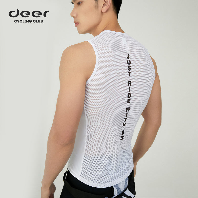 Men's Moisture-Wicking Mesh Cycling Base Layer — product story image 02 of 30