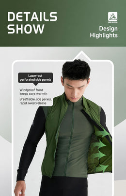 Men's Windproof Ventilated Road Cycling Vest — thumbnail 14 of 37