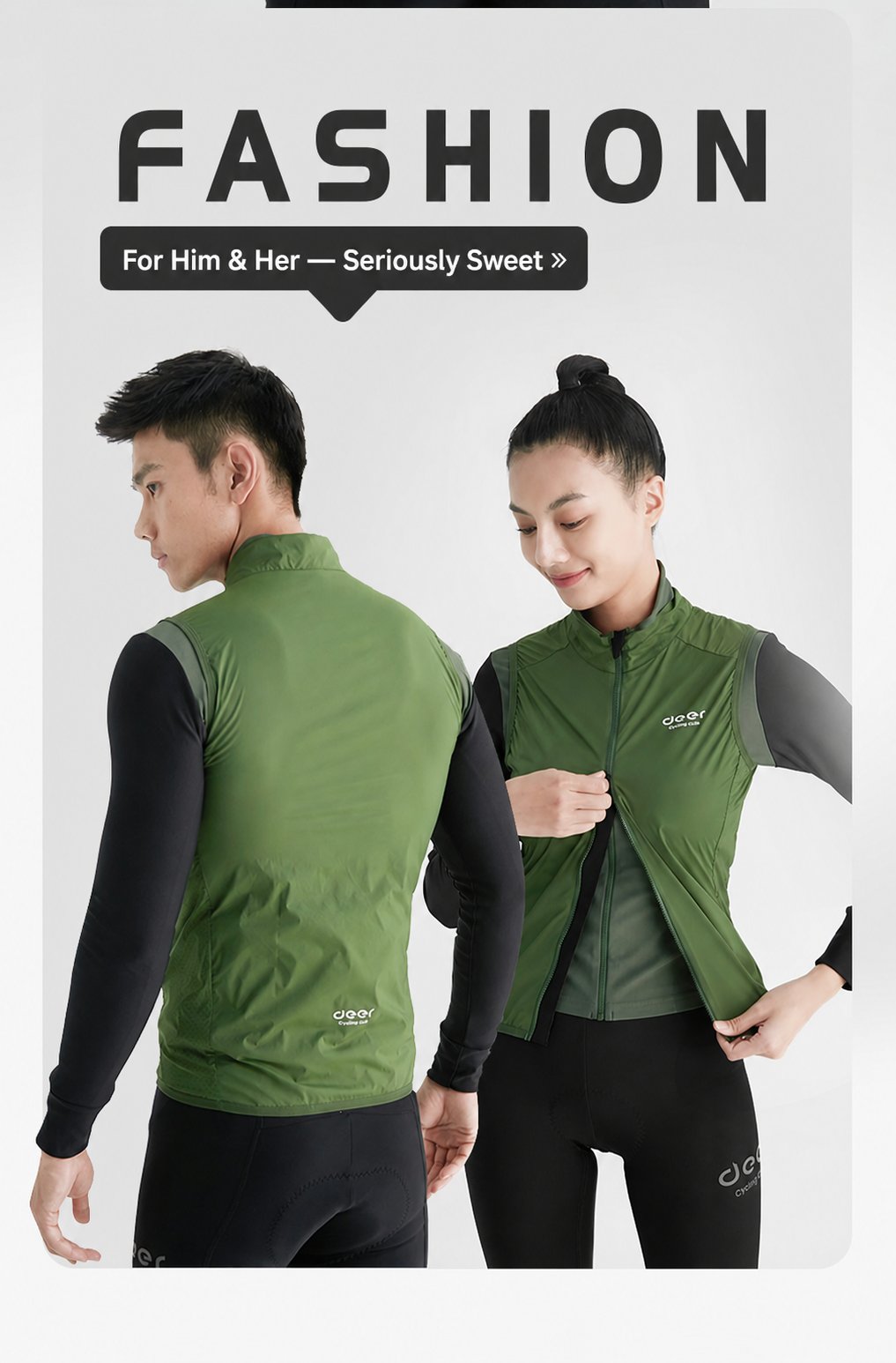 Men's Windproof Ventilated Road Cycling Vest — product story image 20 of 37