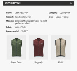 Men's Windproof Ventilated Road Cycling Vest — thumbnail 21 of 37