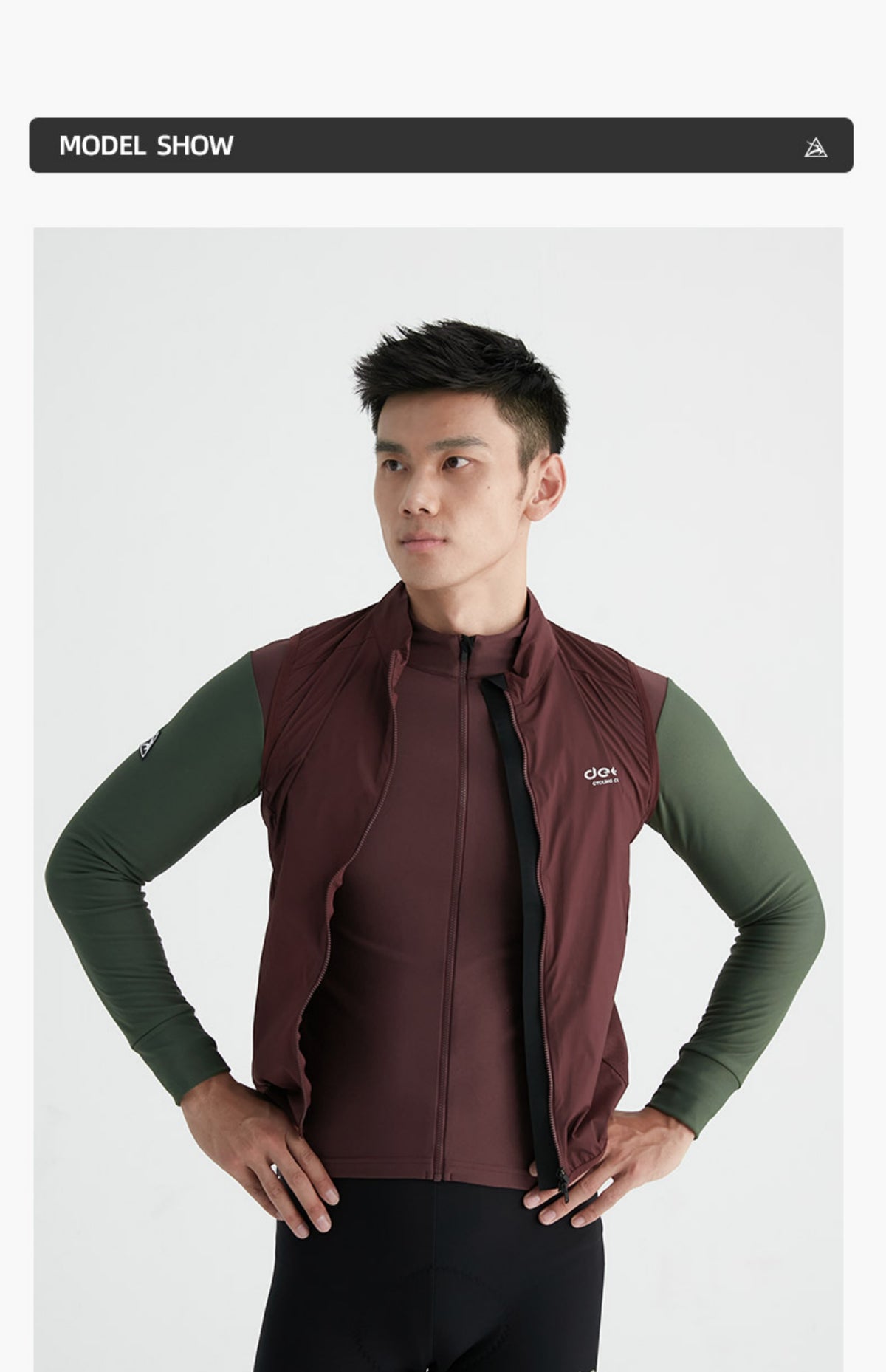 Men's Windproof Ventilated Road Cycling Vest — product story image 25 of 37
