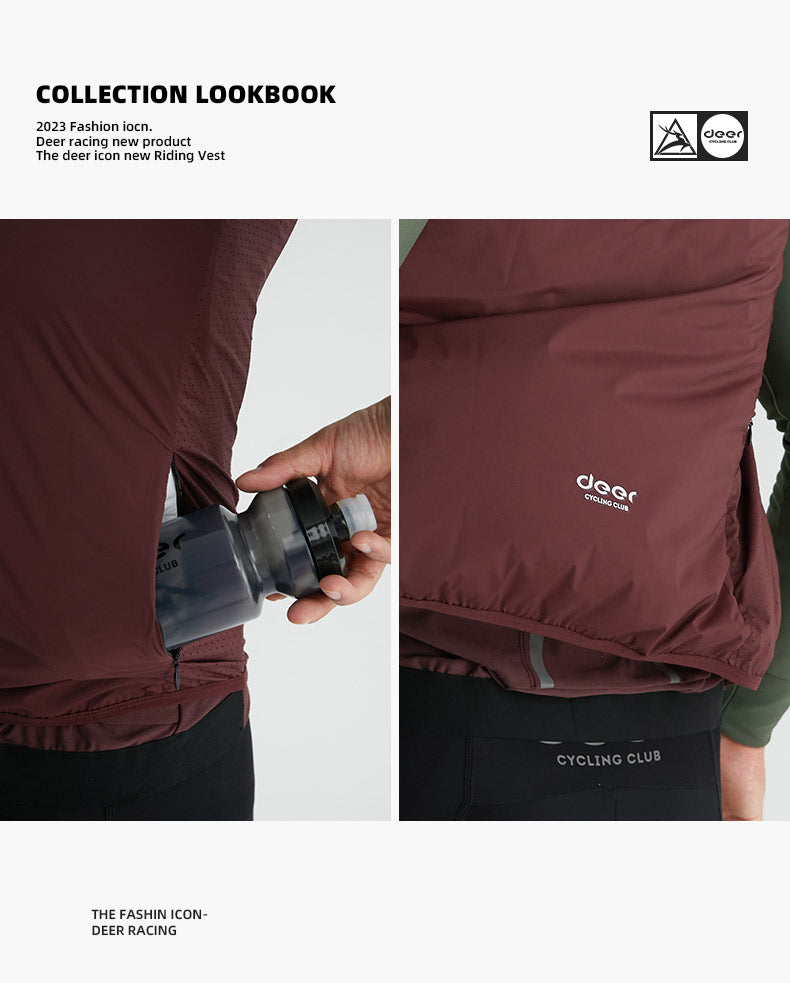 Men's Windproof Ventilated Road Cycling Vest — product story image 27 of 37