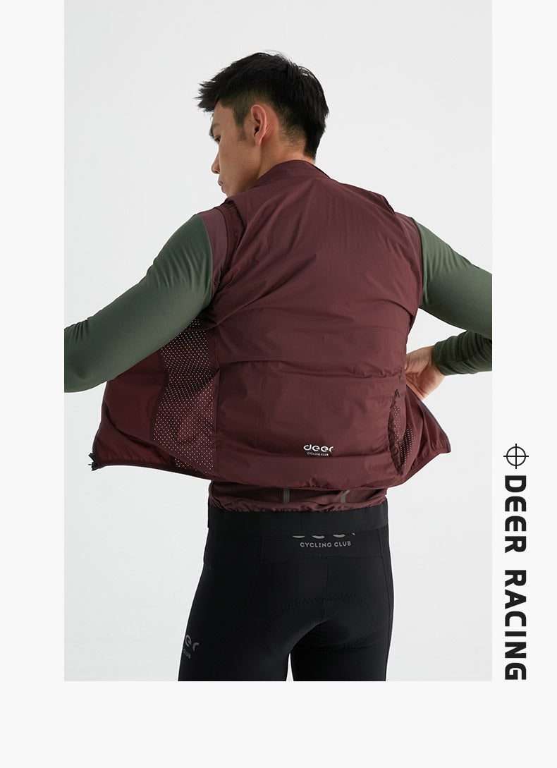 Men's Windproof Ventilated Road Cycling Vest — product story image 28 of 37
