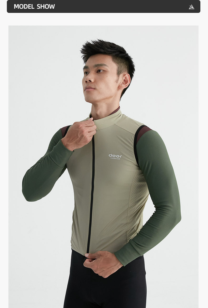 Men's Windproof Ventilated Road Cycling Vest — product story image 29 of 37