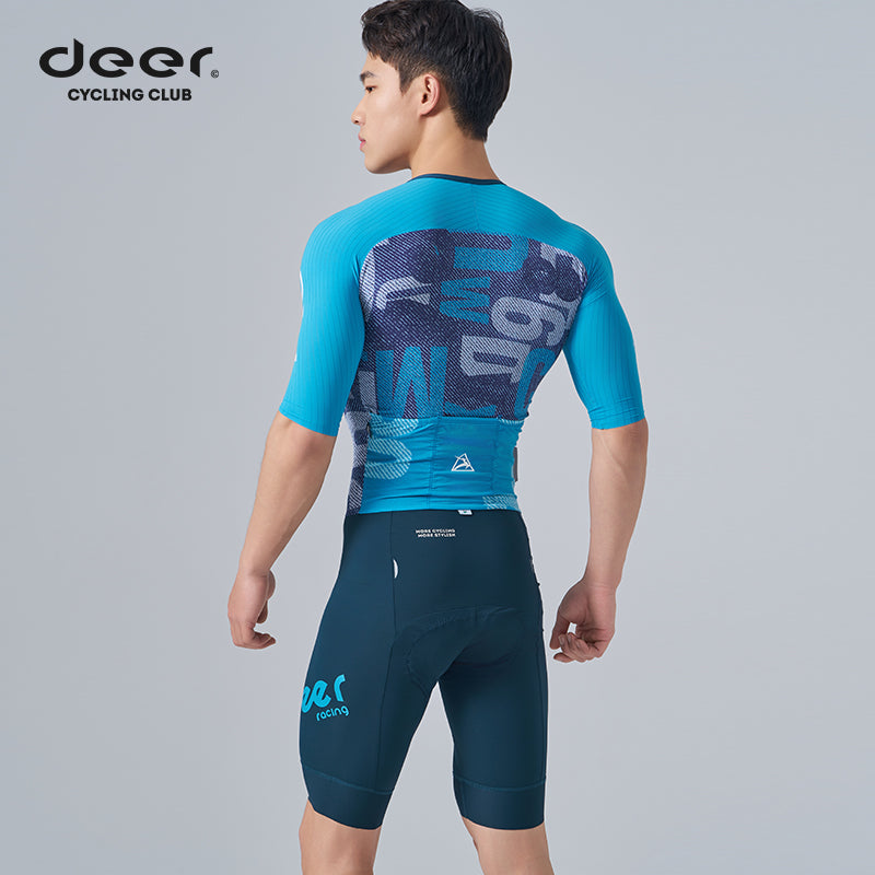 Men's Aerodynamic Compression Road Cycling Skinsuit — product story image 02 of 40