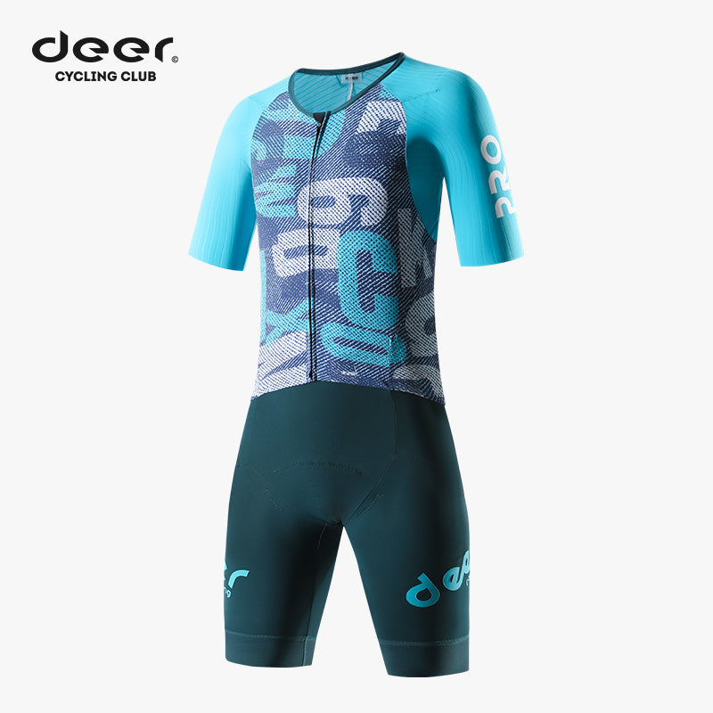 Men's Aerodynamic Compression Road Cycling Skinsuit — product story image 06 of 40