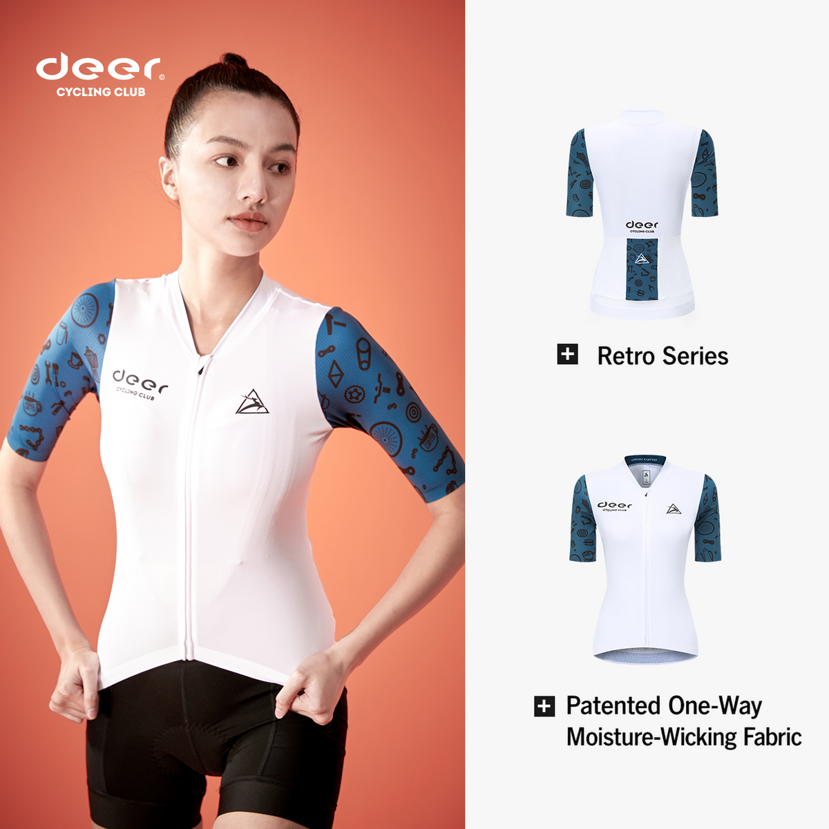 Women's Lightweight Moisture-Wicking Summer Cycling Jersey — product story image 02 of 8