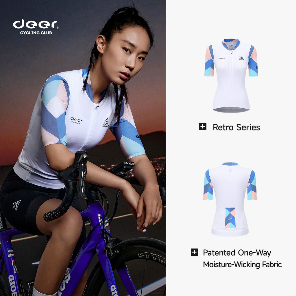Women's Lightweight Moisture-Wicking Summer Cycling Jersey — product story image 05 of 8
