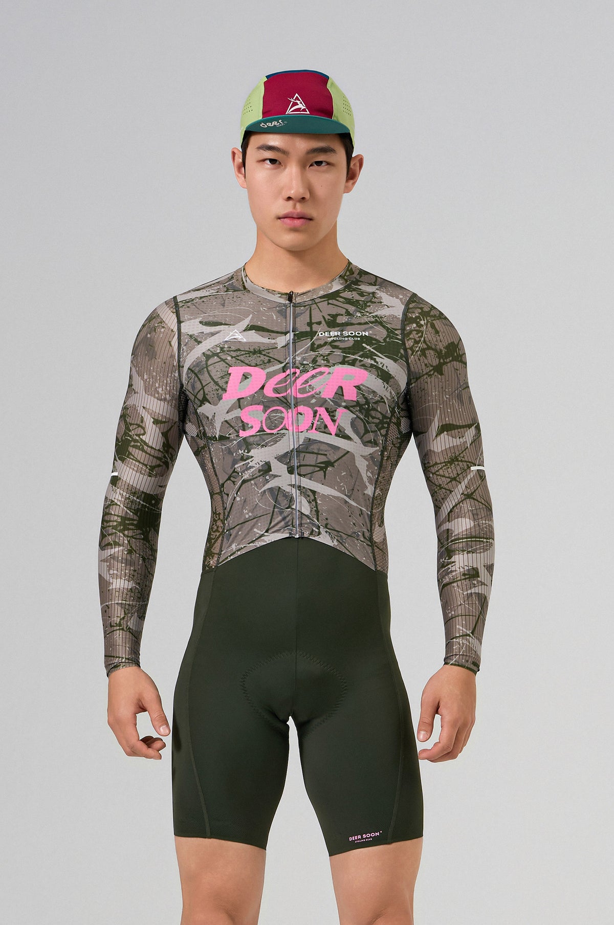 Ribbed Quick-Dry Long-Sleeve Race Cycling Jersey — image 1 of 12