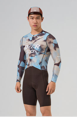 Ribbed Quick-Dry Long-Sleeve Race Cycling Jersey — thumbnail 2 of 12