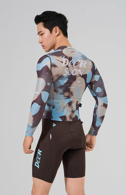 Ribbed Quick-Dry Long-Sleeve Race Cycling Jersey — thumbnail 3 of 12