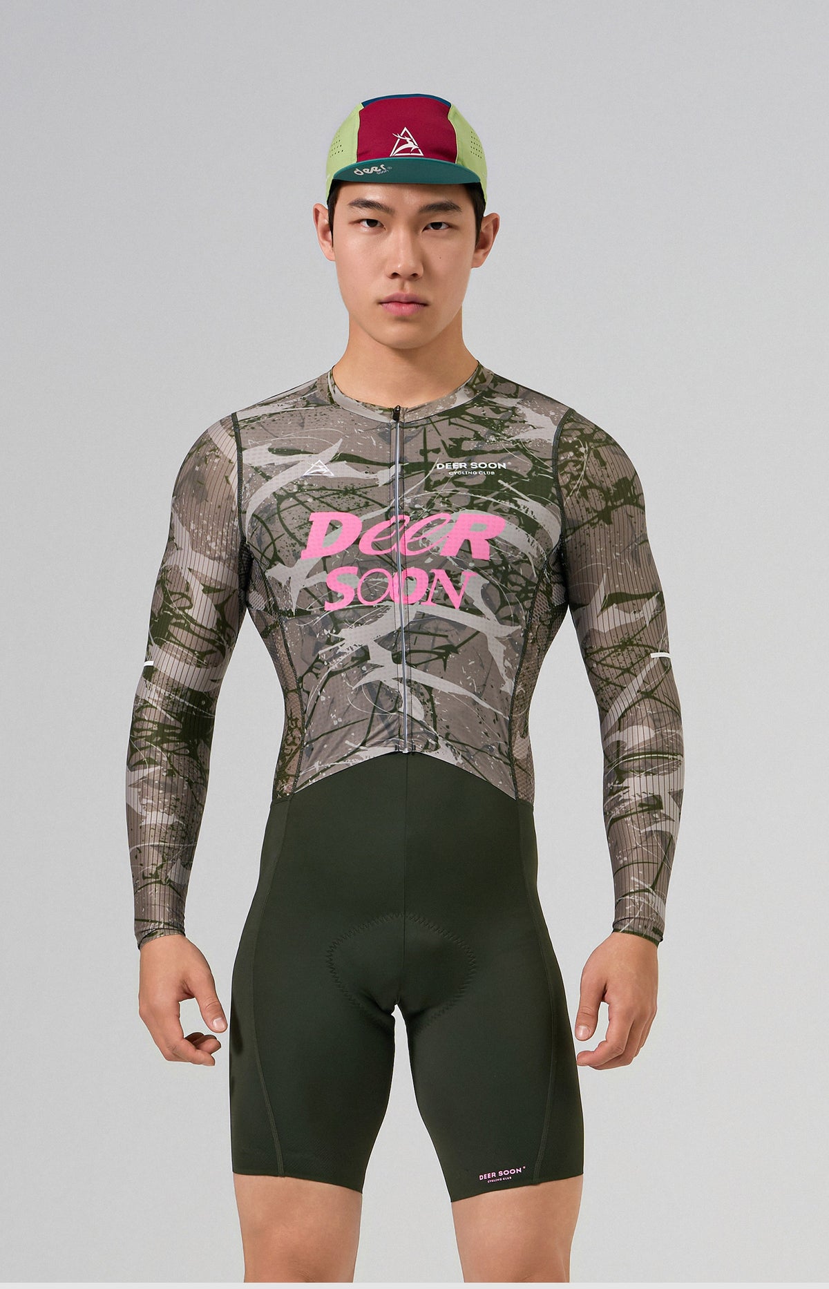 Ribbed Quick-Dry Long-Sleeve Race Cycling Jersey — product story image 04 of 12