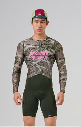 Ribbed Quick-Dry Long-Sleeve Race Cycling Jersey — thumbnail 4 of 12