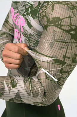 Ribbed Quick-Dry Long-Sleeve Race Cycling Jersey — thumbnail 5 of 12