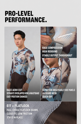 Ribbed Quick-Dry Long-Sleeve Race Cycling Jersey — thumbnail 6 of 12