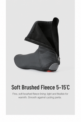 Fleece-Lined Reflective Road Cycling Shoe Covers — thumbnail 13 of 15