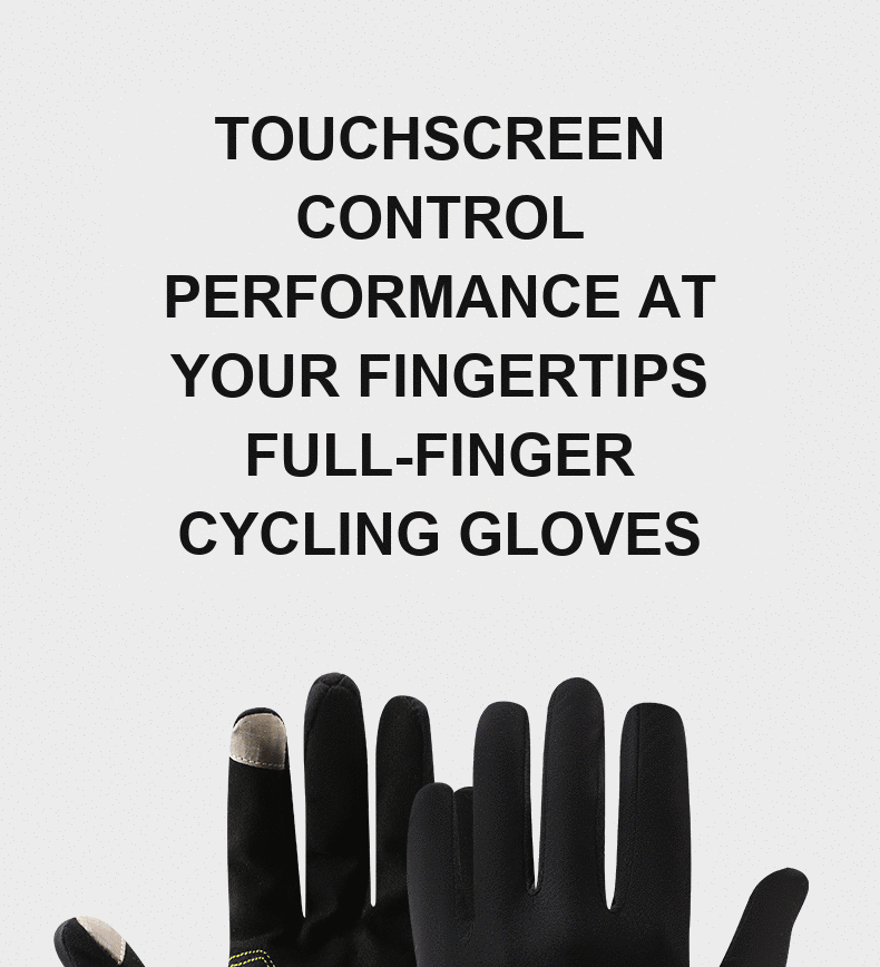 Starfall Fleece-Lined Touchscreen Full-Finger Cycling Gloves — product story image 09 of 21