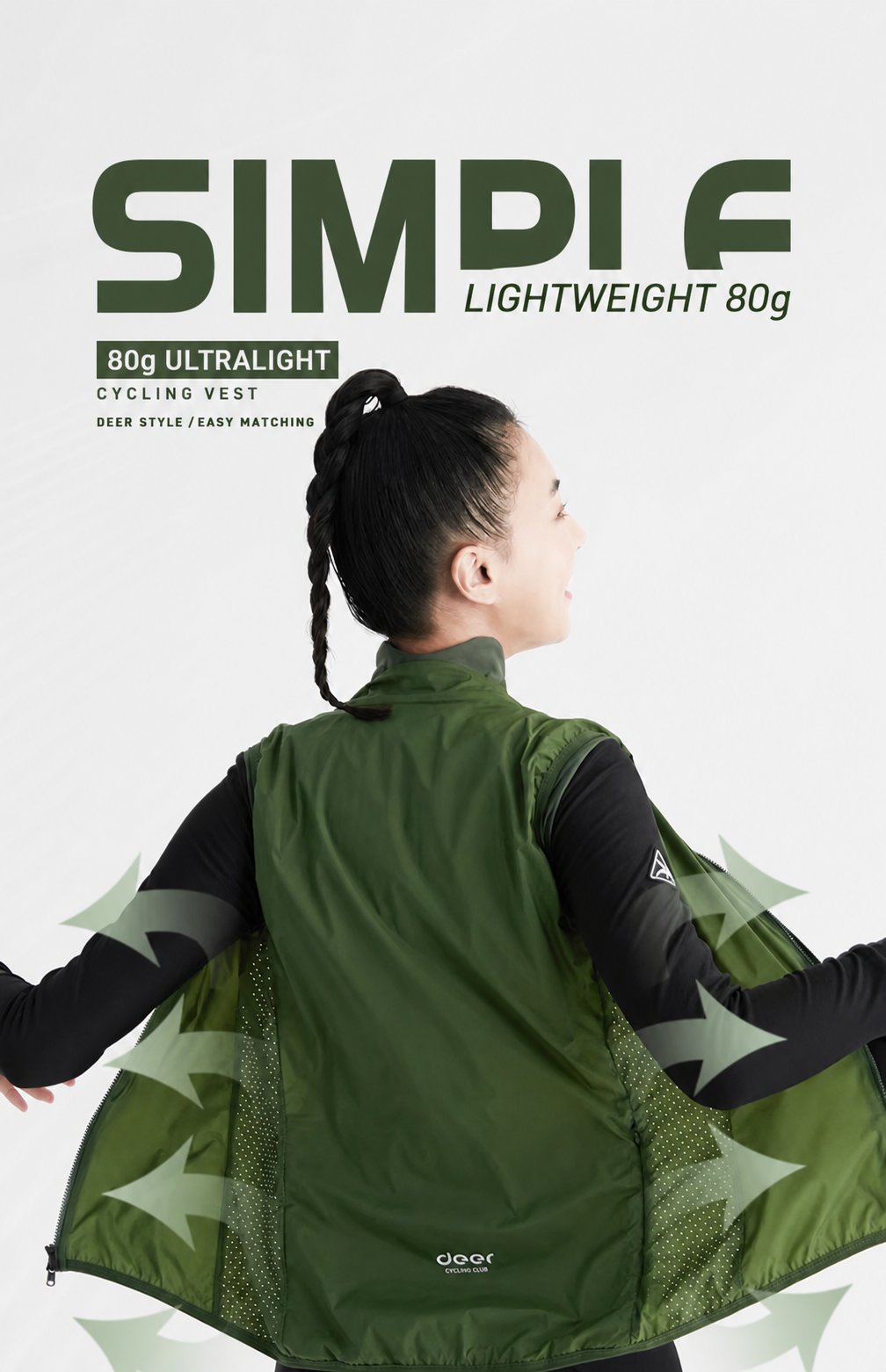 Women's Ultralight Water-Repellent Road Cycling Vest — product story image 11 of 37