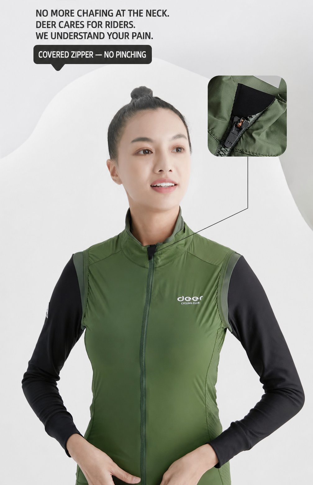 Women's Ultralight Water-Repellent Road Cycling Vest — product story image 19 of 37