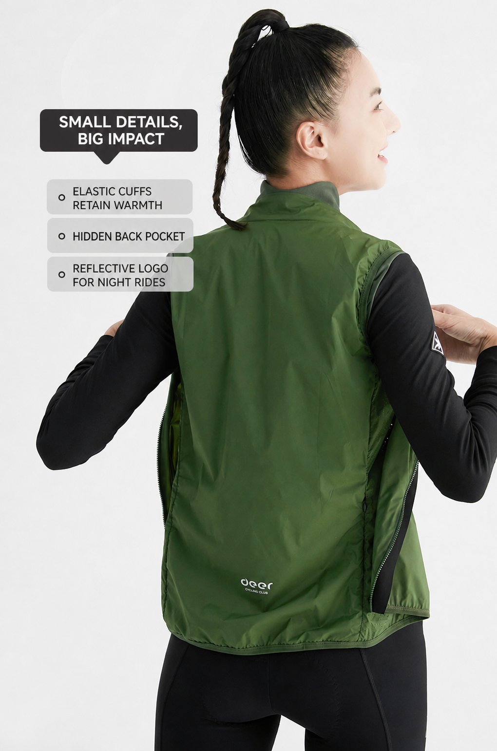 Women's Ultralight Water-Repellent Road Cycling Vest — product story image 22 of 37