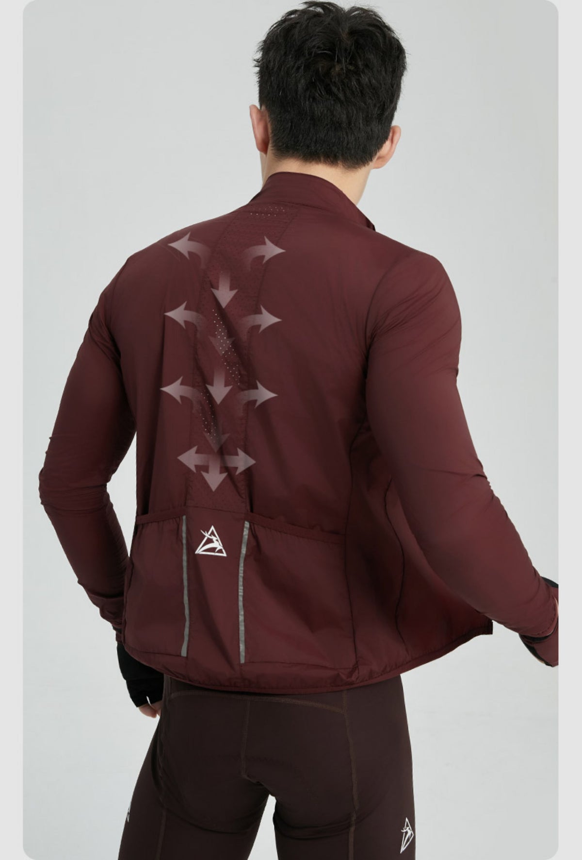Men's Reflective Windproof Road Cycling Jacket — product story image 20 of 36