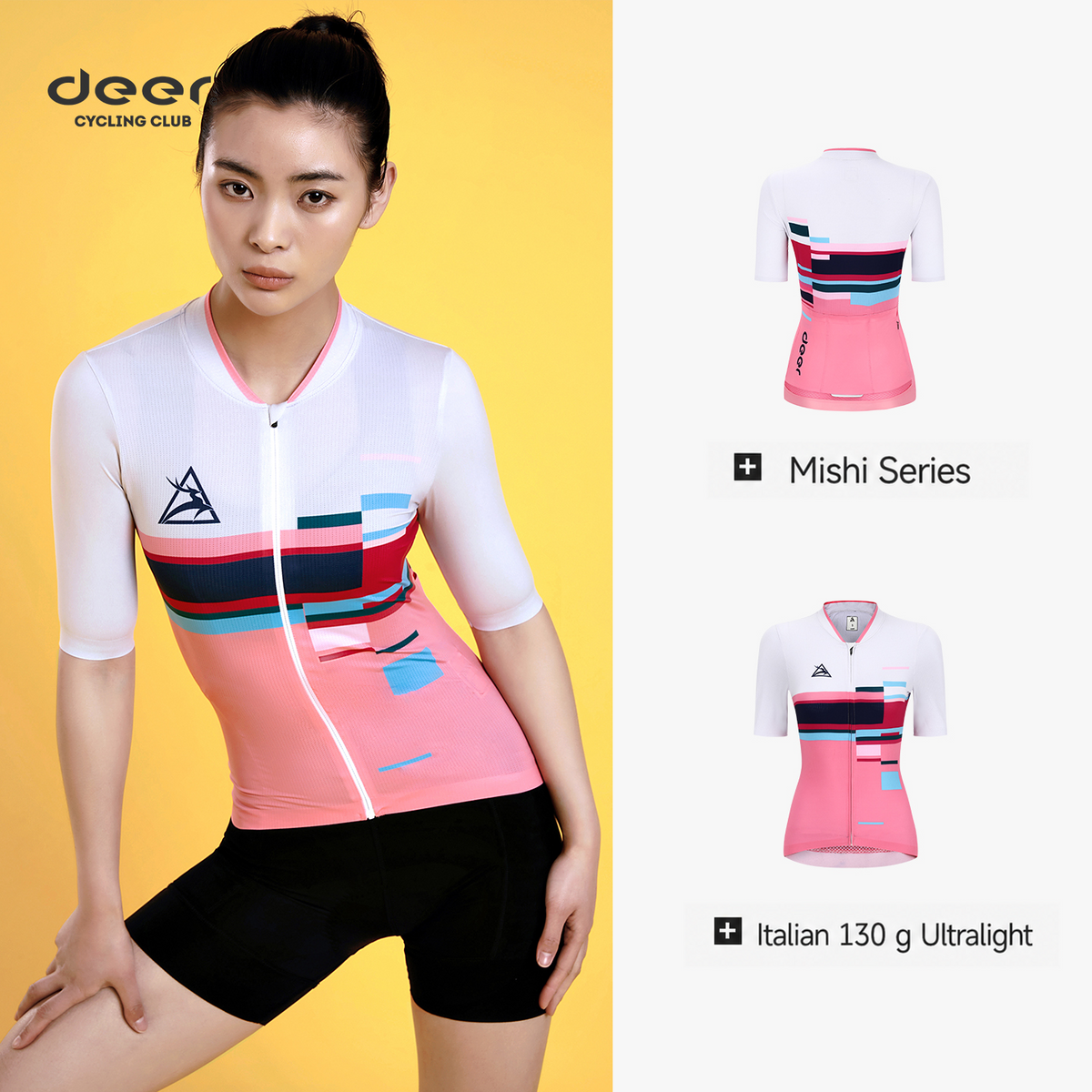 Italian Ultralight Micro-Perforated Road Cycling Jersey — product story image 02 of 3