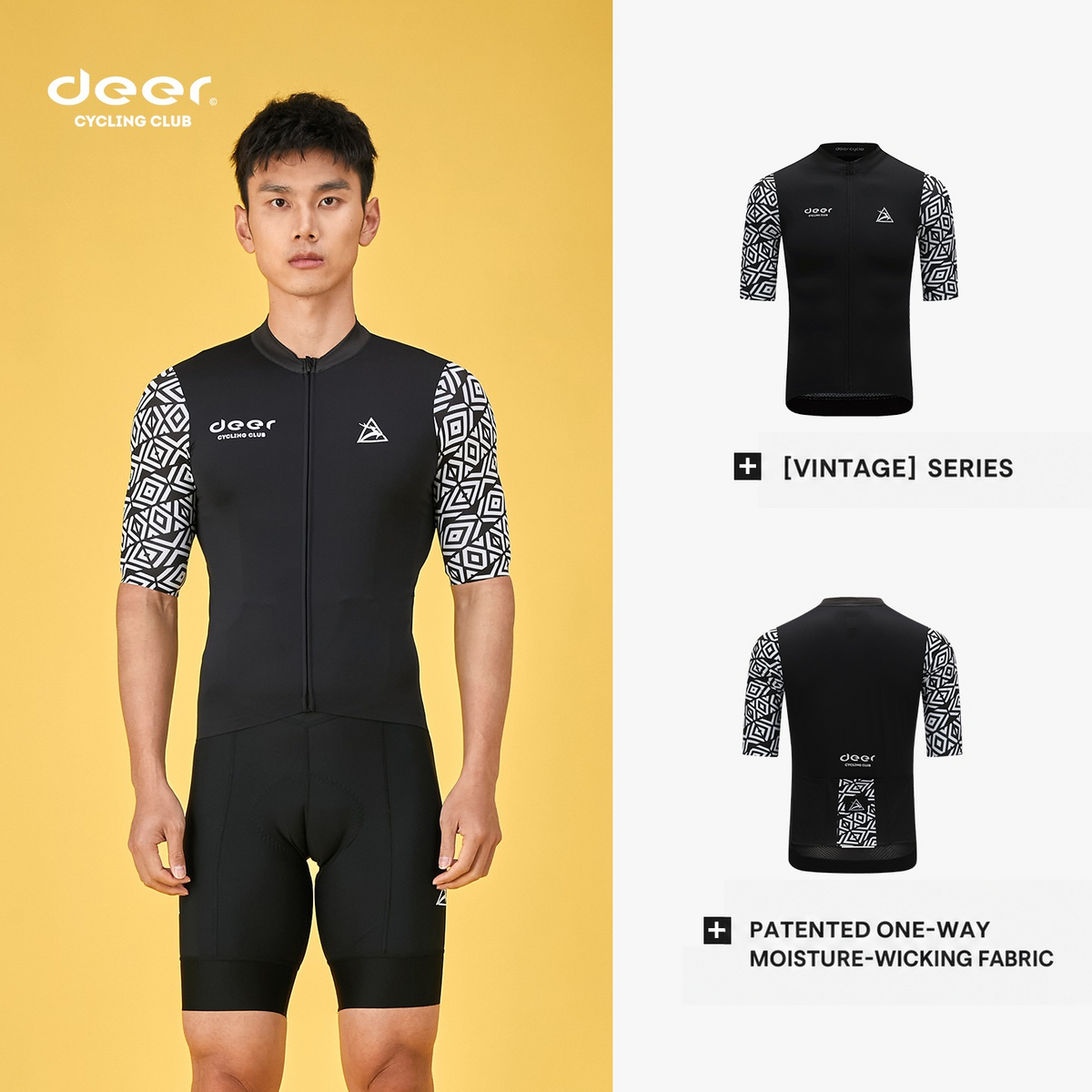 Men's Lightweight Moisture-Wicking Summer Cycling Jersey — product story image 03 of 3