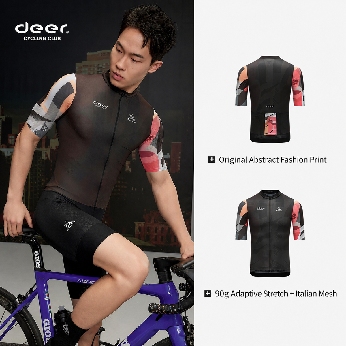 Lightweight Quick-Dry Mesh Cycling Jersey — product story image 06 of 39
