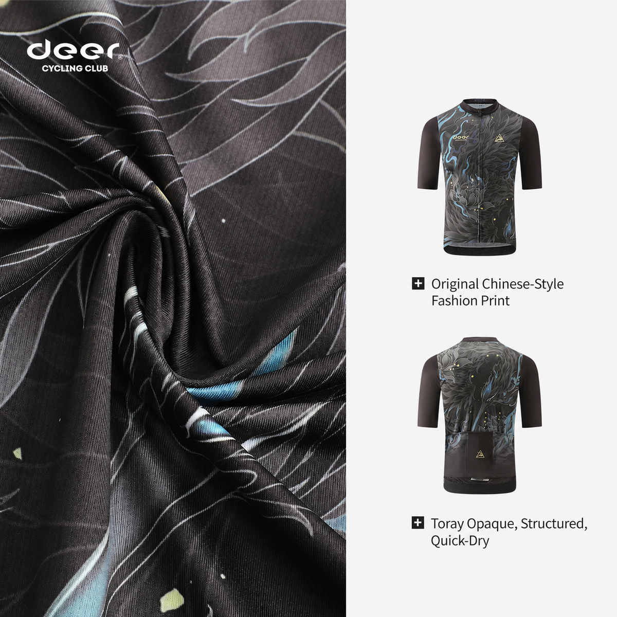 Lightweight Quick-Dry Mesh Cycling Jersey — product story image 08 of 39