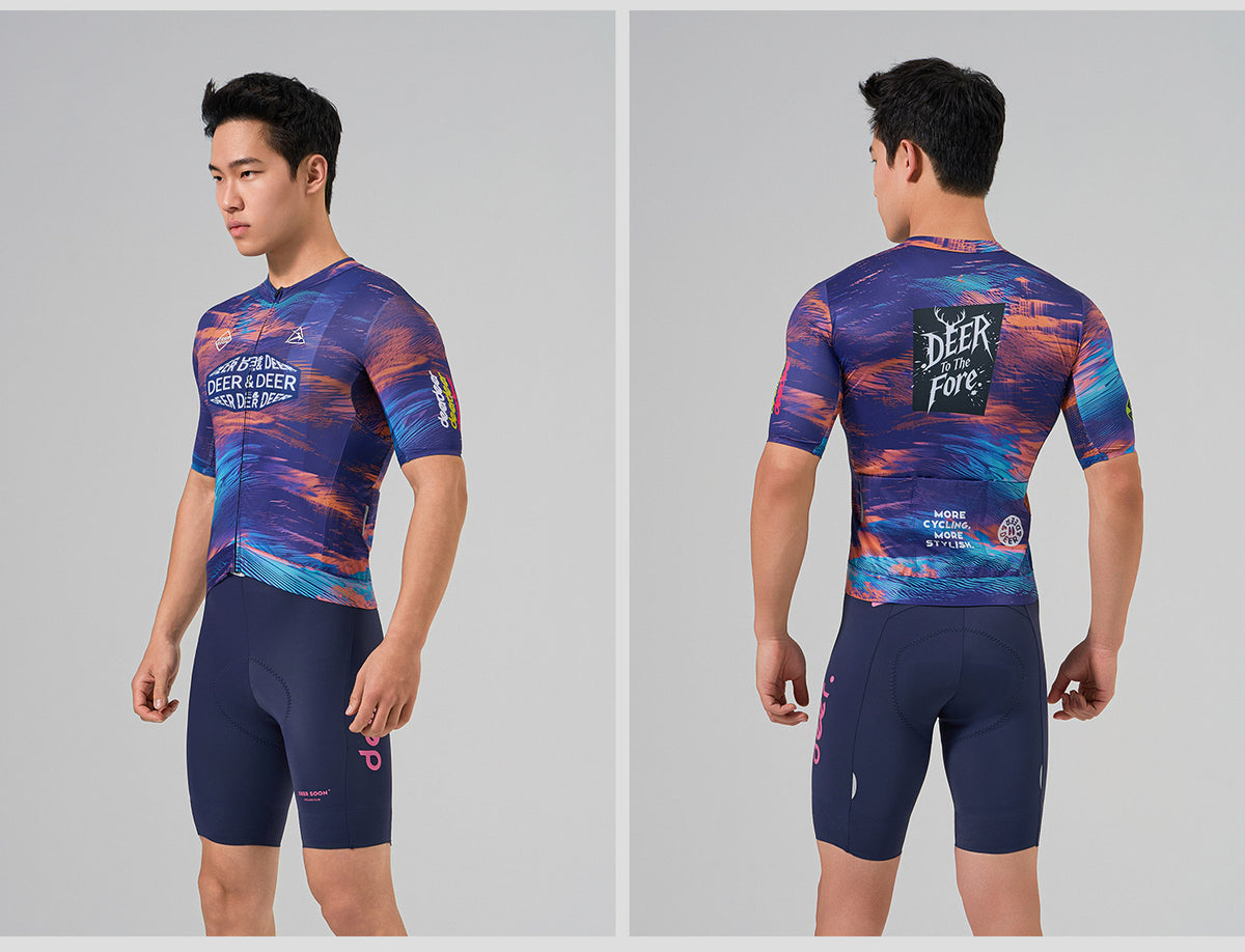 Men's Aerodynamic Mesh-Panel Summer Road Cycling Jersey — product story image 02 of 37