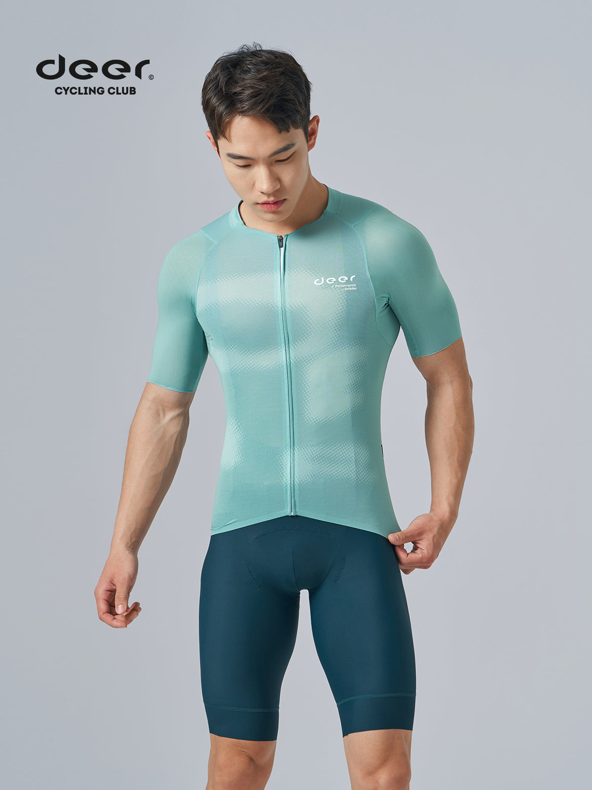 Men's Moisture-Transfer Mesh Short-Sleeve Cycling Jersey — product story image 01 of 9