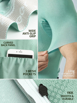 Men's Moisture-Transfer Mesh Short-Sleeve Cycling Jersey — thumbnail 5 of 9