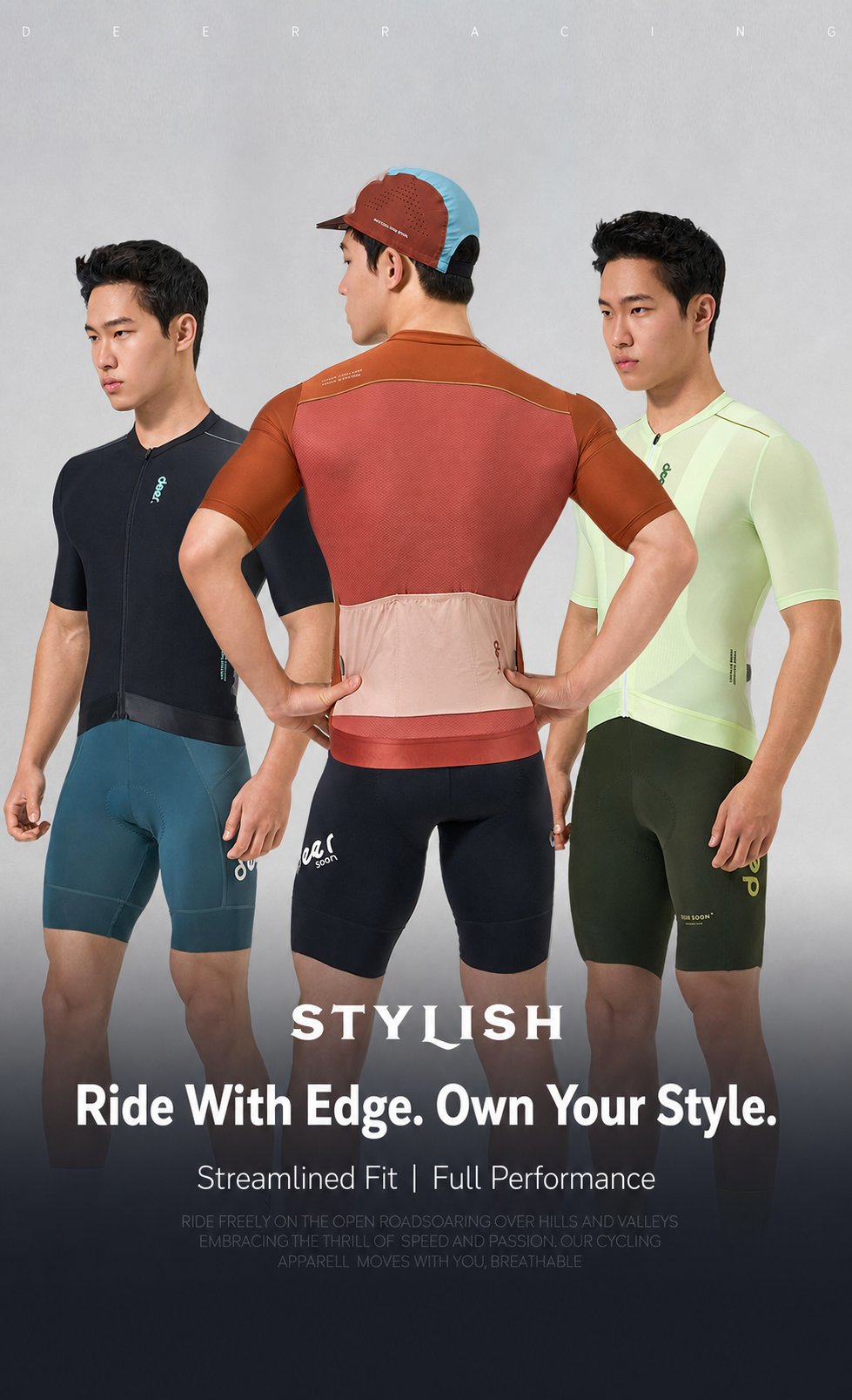 Men's Diamond-Grid Quick-Dry Summer Cycling Jersey — product story image 01 of 13