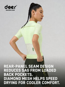 Women's Diamond-Mesh Aero-Fit Summer Cycling Jersey — thumbnail 5 of 12