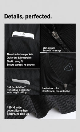 Men's Ice-Texture Quick-Dry Summer Road Cycling Jersey — thumbnail 6 of 10